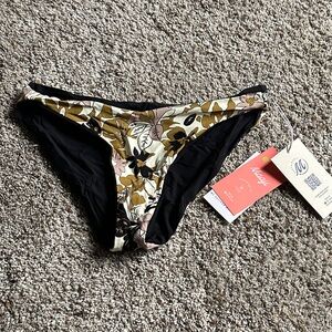 Maaji Olive Floral & Black Bikini Bottoms